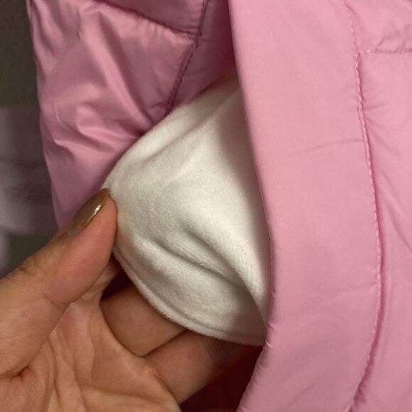 NWT-UGG-Light pink/hot pink-reversible Sydnee puffer vest- oversized-Size large - Picture 9 of 15